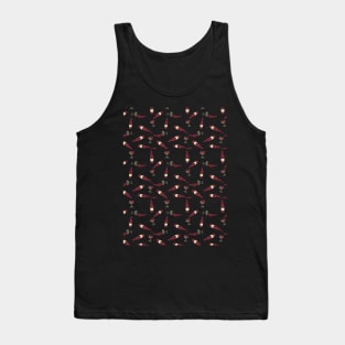 Red wine pattern Tank Top